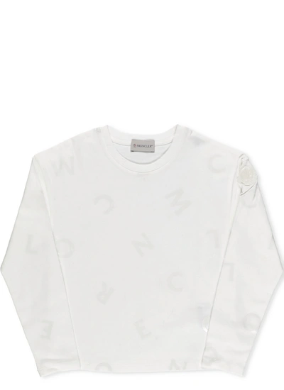Moncler Kids' T-shirt With Logo In Blue