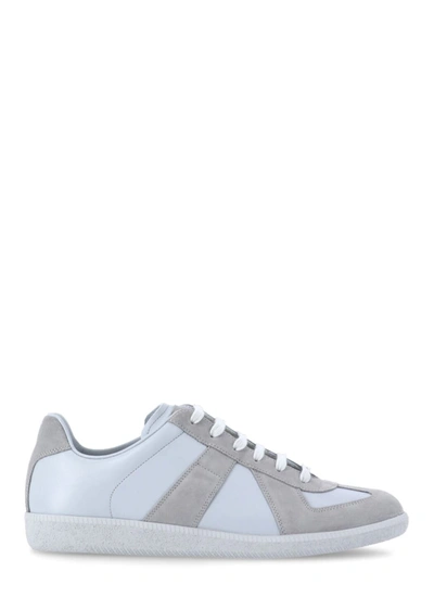 Maison Margiela Replica Sneakers In Azure / Silver Pearl