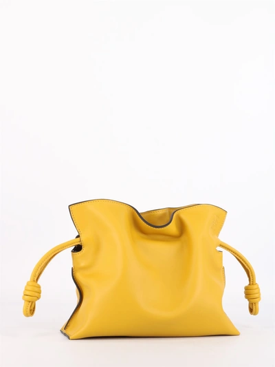 Loewe Mini Flamenco Clutch In Yellow