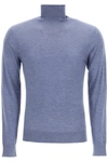 Dolce & Gabbana Cashmere Turtleneck Jumper In Viola Blu Chiaro (blue)