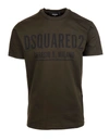 DSQUARED2 MAN MILITARY GREEN CERESIO9 RENNY T-SHIRT,S71GD1058-S23009 696