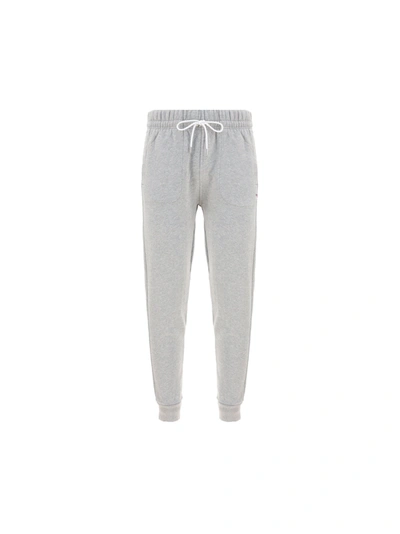 Maison Kitsuné Embroidered Logo Drawstring Track Pants In Grey