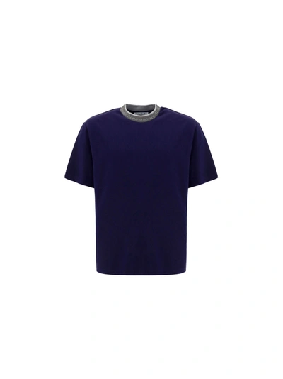 Acne Studios T-shirt In Indigo Blue