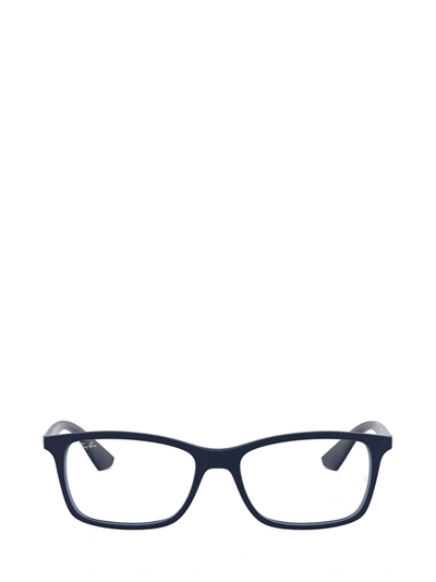 Ray Ban Ray-ban Rx7047 Matte Transparent Blue Glasses