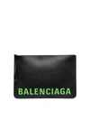 BALENCIAGA LOGO PRINT POUCH BAG,17071726