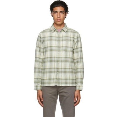 John Elliott Sly Plaid Flannel Button-up Shirt Jacket In Lone Pine Check