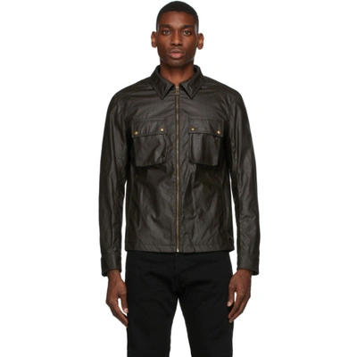 Belstaff Dunstall Waxed Cotton Jacket In Black