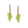Mounir London Peridot Cluster Earrings In Cluster