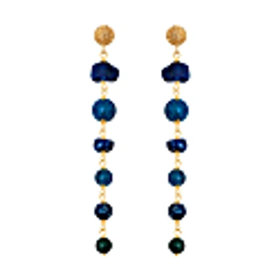 Mirabelle Jewellery Talia Studs , Kyanite, Lapis, Apatite