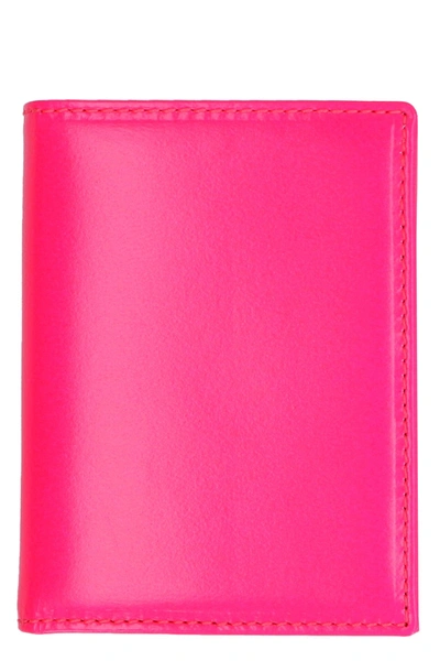 Comme Des Garçons Wallet Colour In Pink