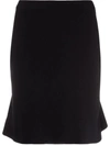 Bottega Veneta Black Fine Knit Mini Skirt In Nero