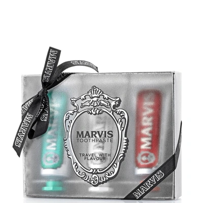 Marvis Women's Travel With Flavor 3-piece Toothpaste Set In Classic  Whitening & Cinnamon