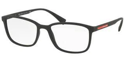 Prada Clear Demo Lens Square Eyeglasses Ps 04iv Dg01o1 53 In Black