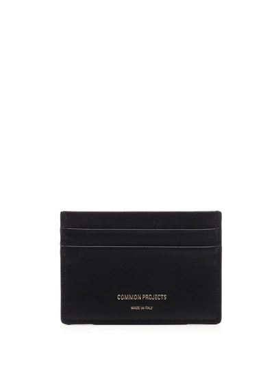 Common Projects Logo Embossed Cardholder In Black