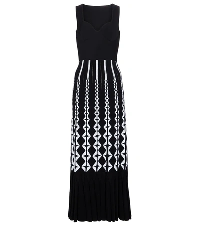 Alaïa Sleeveless Bustier Long Dress In Black