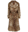 DOLCE & GABBANA LEOPARD-PRINT TRENCH COAT,P00574910