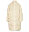 Bottega Veneta Oversized Layered Quilted Cotton Down Coat In Neutral