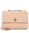 TORY BURCH KIRA QUILTED LEATHER SHOULDER BAG,P00592600