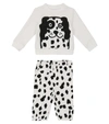 STELLA MCCARTNEY BABY COTTON SWEATSHIRT AND PANTS SET,P00600347