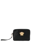 VERSACE VERSACE MEDUSA PLAQUE CLUTCH BAG