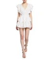 Loveshackfancy Gwen Ruffle Cotton Eyelet Minidress In Multi Tie Dye