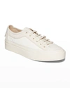 ALLSAINTS MILLA LOW-TOP MIXED LEATHER SNEAKERS,PROD239450095