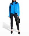 Lafayette 148 Fundamental Bi-stretch Stanton Cropped Pants In Ink
