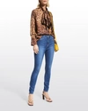L'agence Monique Ultra High Rise Skinny Jeans In Byers In Jet