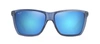 Maui Jim Cruzem Mj B864-03 Rectangular Polarized Sunglasses In Blue