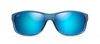 Maui Jim Kaiwi Channel 62mm Rectangular Polarized Sunglasses In Blue