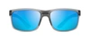 Maui Jim Pokowai Arch Mj B439-11m Rectangle Polarized Sunglasses In Blue