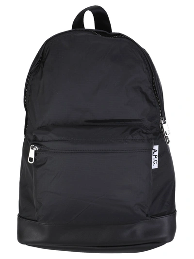 Apc A.p.c. Ultralight Zipped Backpack In Black