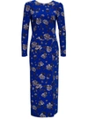 Red Valentino Women's Floral-printed Georgette Midi Dress In Blu