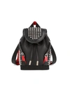 Christian Louboutin Mini Explorafunk Studded Leather Crossbody Backpack In Black Black Gunmetal