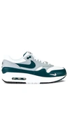 Nike Air Max 1 Lv8 In White & Teal Green