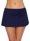 Profile By Gottex Tutti Frutti Adjustable Skirted Bikini Bottom In Navy