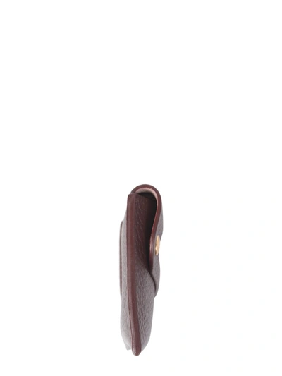 Il Bisonte European Leather Card Holder Unisex In Brown