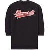 Dsquared2 Kids' Logo Print Cotton Sweat Dress In Black