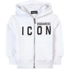 DSQUARED2 DSQUARED2 BLACK ICON LOGO HOODIE,DQ049JD002Y