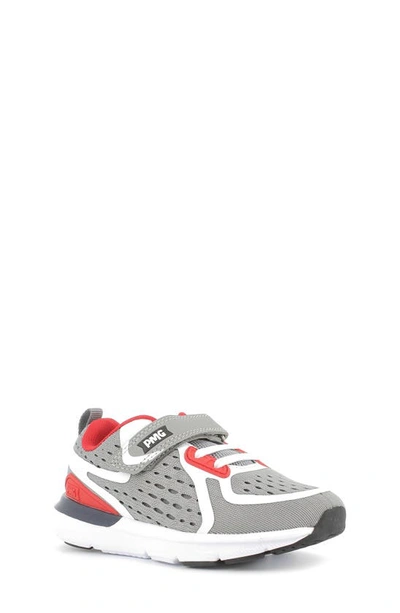 Primigi Kids' Fashion Sneaker In Grey/ Red/ White