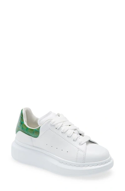 Alexander Mcqueen Kids' Lace-up Platform Trainers In White