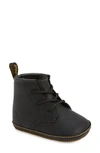 Dr. Martens' Dr. Martens Infant 1460 Auburn Leather Stretch Lace Booties In Black