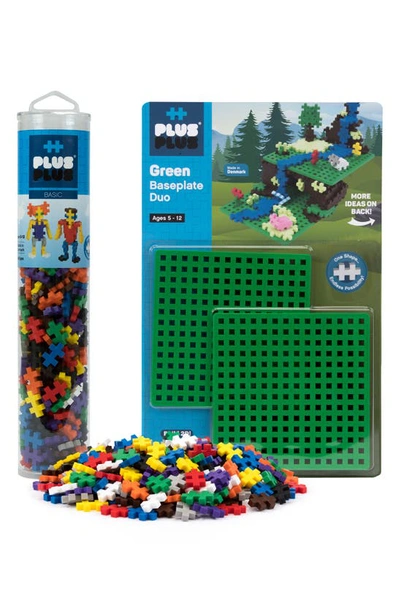 Plus-plus Usa Babies' 240-piece Basic Play Set With 2 Baseplates In Green