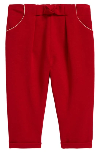 Chloé Kids' Bow Waist Pull-on Pants In 953 Red