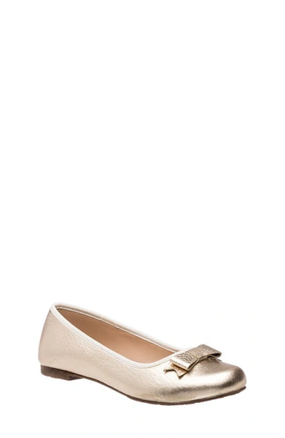 Elephantito Kids' Toddler, Child Girls Camille Flats In Gold