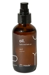 MAUDE OIL NO. 0 UNSCENTED BODY & BATH OIL, 4 OZ,MD-OIL0-4