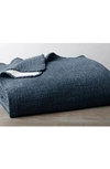 Coyuchi Cozy Organic Cotton Blanket In Moonlight Blue