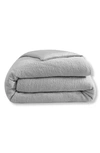 Sunday Citizen Snug Mixed Media Duvet Cover In Cloud Grey