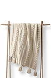 Sunday Citizen Braided Pom Pom Throw Blanket In Brown