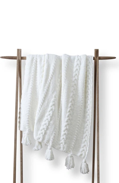 SUNDAY CITIZEN BRAIDED POM POM THROW BLANKET,A01180020